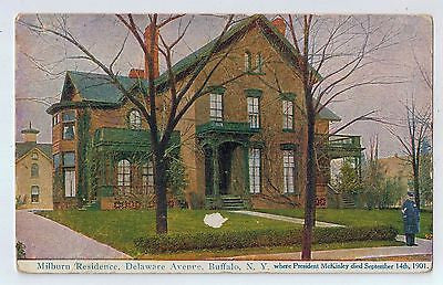 Milburn Residence (Where McKinley died), Buffalo, New York Vintage Postcard $10.00