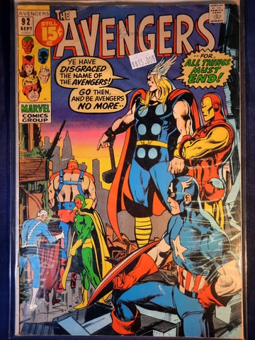 Avengers Issue # 92 Marvel Comics $15.00