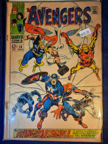 Avengers Issue # 58 Marvel Comics $12.00
