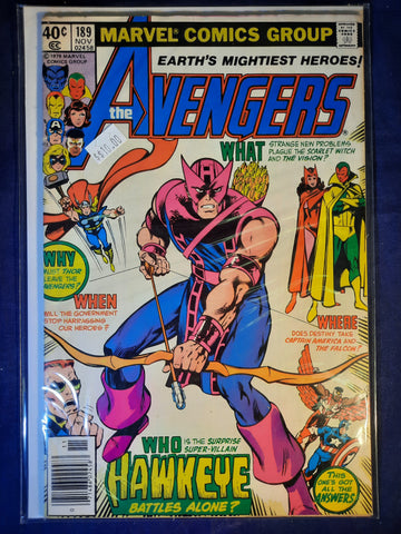 Avengers Issue # 189 Marvel Comics $10.00