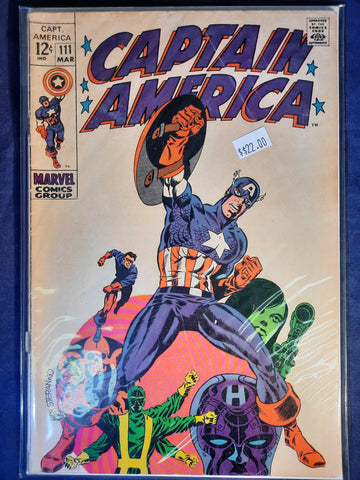 Captain America Issue #111 Marvel Comics $22.00