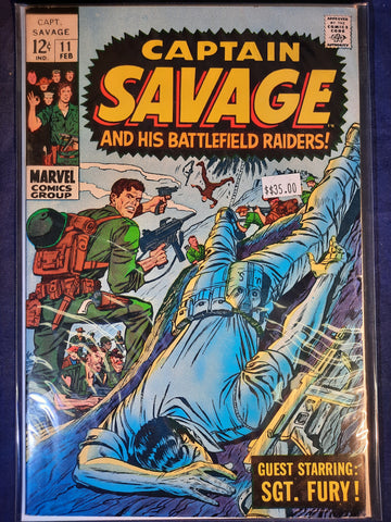 Captain Savage Issue #11 Marvel Comics $35.00