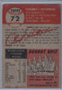 1953 Topps # 72 Fred Hutchinson B $2.00