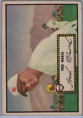 1952 Topps Baseball #  8 Fred Marsh Black Back $12.00