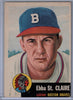 1953 Topps # 91 Ebba St. Claire A $9.00