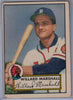 1952 Topps Baseball # 96 Willard Marshall $15.00