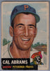 1953 Topps # 98 Cal Abrams B $3.00