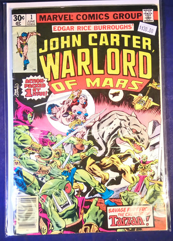 John Carter Warlord of Mars Issue # 1 Marvel Comics $30.00