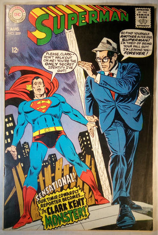 Superman  Issue # 209 DC Comics $18.00
