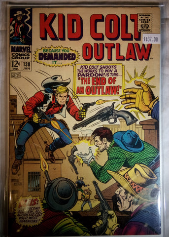 Kid Colt Outlaw # 138 Marvel Comics $37.00