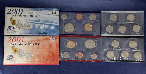 2001 U.S. Mint Set - $10.00