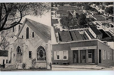 Vintage Postcard of City Hall, Court House, and Nashville Methodist Church, TN $10.00