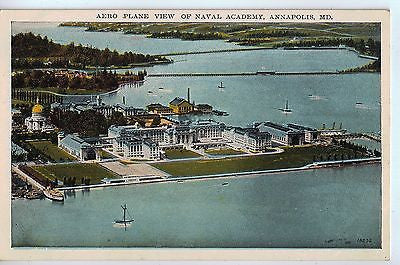 Vintage Postcard of Aero Plane View of Naval Academy, Annapolis, MD $10.00