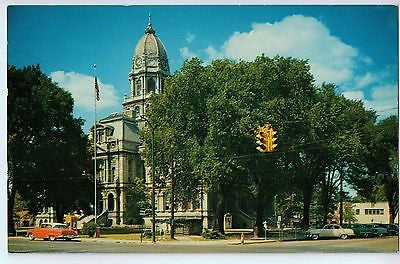 Vintage postcard of The Court House in Warsaw, Indiana $10.00