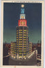 Vintage Postcard of the Electric Building at Night, Buffalo, NY $10.00