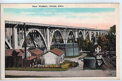 Vintage Postcard of New Viaduct, Akron, OH $10.00