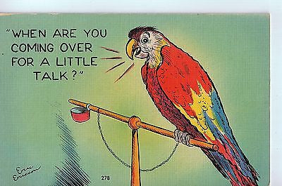 Vintage Postcard of "When Are You Coming Over For A Little Talk?" $5.00
