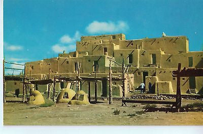 Vintage Postcard of Taos Indian Pueblo in Northern, NM $10.00