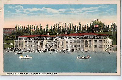 Vintage Postcard of Bath House, Edgewater Park, Cleveland, OH $10.00