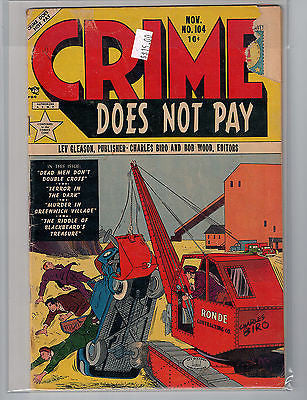 Crime Does Not Pay Issue #104 (Nov 1951, Lev Gleason)