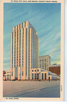 Vintage Postcard of St. Paul City Hall and Ramsey County Court House, St Paul MN $10.00