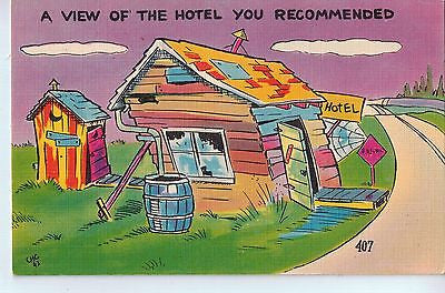 Vintage Postcard of A View of the Hotel You Recommended $10.00