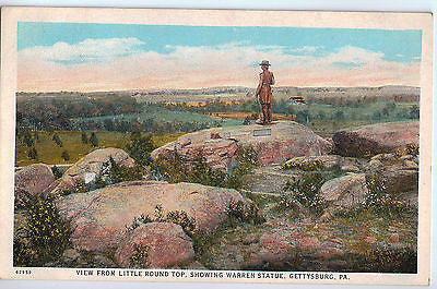 Vintage Postcard of Little Round Top, Gettysburg, PA $10.00