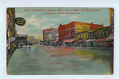 Vintage Postcard With Picture of Jackson Michigan 1909 $10.00