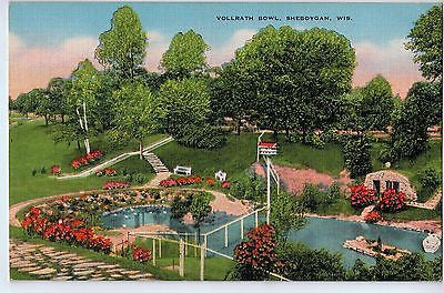 Vintage Postcard of Vollrath Bowl, Sheboygan, WI $10.00