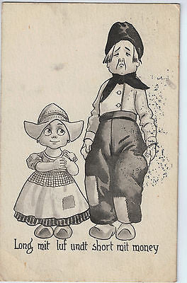 1913 Postcard of Dutch Children. $20.00