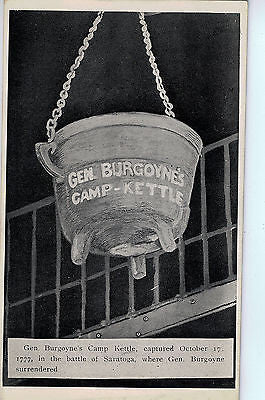 Vintage Postcard of Gen. Burgoyne's Camp Kettle $10.00