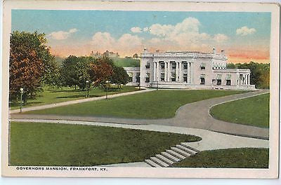 Vintage Postcard of Governors Mansion, Frankfort, KY $10.00