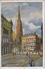 Vintage Postcard of WIEN, Stephanskirche, vom Graben Aus.  Dated 1924 $10.00