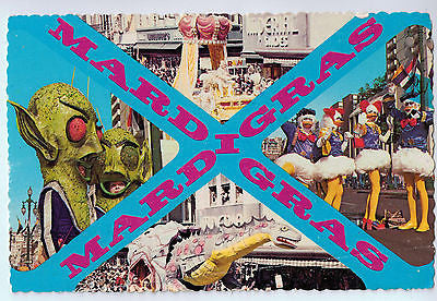 Vintage Postcard of Mardi Gras New Orleans, Louisiana $10.00
