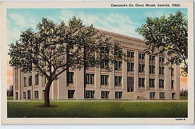 Vintage Postcard of Comanche Co. Court House, Lawton, OK $10.00