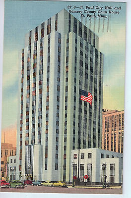 Vintage Postcard of St. Paul City Hall and Ramsey County Court House, St Paul MN $10.00