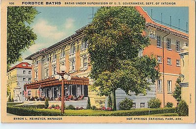 Vintage Postcard of Fordyce Baths Hot Springs National Park, AR $10.00