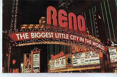 Vintage Postcard of the Reno Arch $10.00