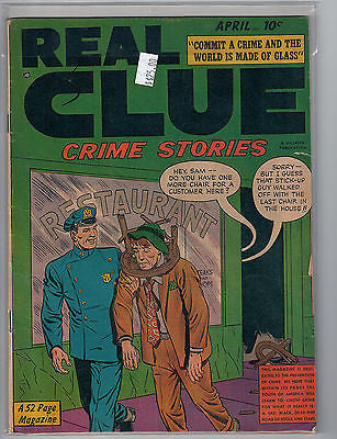Real Clue Crime Stories Vol. 5 #2 [50] (Apr 1950) Hillman $25.00