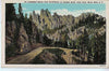 Vintage Postcard of Cathedral Spires from Switchback on Needles Road SP, SD $10.00