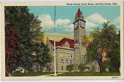 Vintage Postcard of The Wood County Court House in Bowling Green, OH $10.00