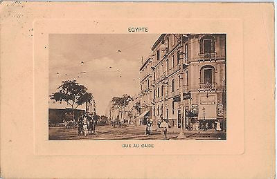Vintage Postcard of Rue Au Caire Egypt $20.00