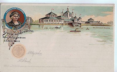 Vintage Postcard of the Worlds Columbian Exposition, Christopher Columbus $30.00