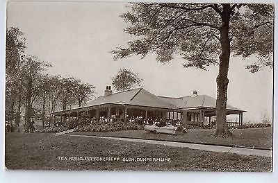 Vintage Postcard of Tea House, Pittencrieff Glen, Dunfermline, UK $10.00