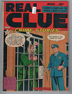 Real Clue Crime Stories Vol. 4 #6 [42] (Aug 1949) Hillman $45.00