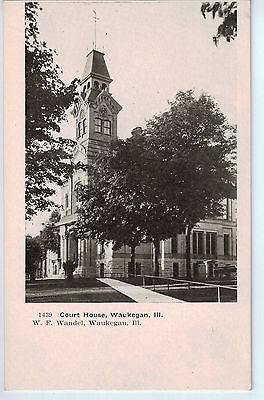 Vintage Postcard of The Court House in Waukegan, IL $10.00