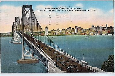 Vintage Postcard of San Francisco Bay Bridge, San Francisco, CA $10.00
