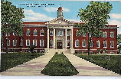 Vintage Postcard of The Mc Cracken County Courthouse in Paducah, KY $10.00