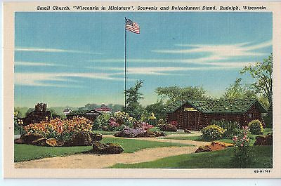 Vintage Postcard of Souvenir and Refreshment Stand, Rudolph, WI $10.00