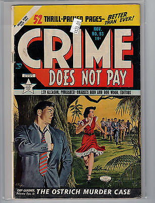 Crime Does Not Pay Issue # 93 (Nov 1950, Lev Gleason) $30.00